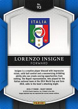 2016-17 Panini Select #93 Lorenzo Insigne Back