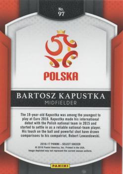 2016-17 Panini Select #97 Bartosz Kapustka Back