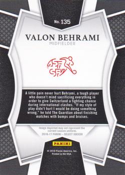 2016-17 Panini Select #135 Valon Behrami Back
