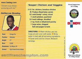 2002 Safeway Eat Like a Champion #NNO DaMarcus Beasley Back