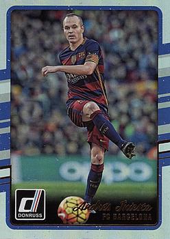 2016-17 Donruss - Holographic #22 Andres Iniesta Front