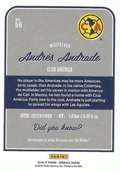 2016-17 Donruss - Holographic #56 Andres Andrade Back