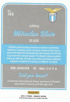 2016-17 Donruss - Holographic #166 Miroslav Klose Back