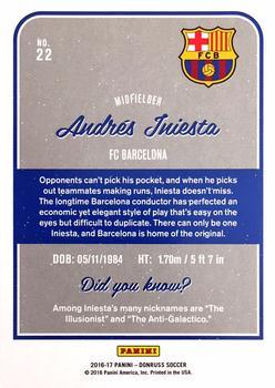 2016-17 Donruss - Mosaic #22 Andres Iniesta Back