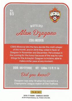 2016-17 Donruss - Mosaic #65 Alan Dzagoev Back