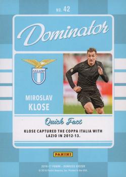 2016-17 Donruss - Dominators Mosaic #42 Miroslav Klose Back