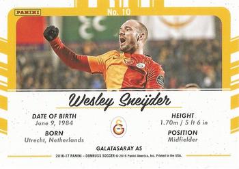 2016-17 Donruss - Picture Perfect #10 Wesley Sneijder Back