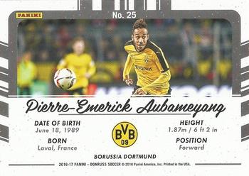 2016-17 Donruss - Picture Perfect #25 Pierre-Emerick Aubameyang Back