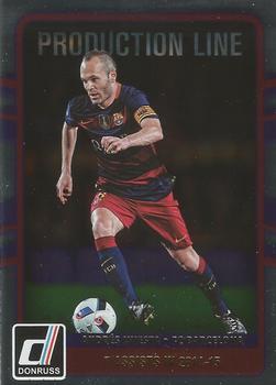 2016-17 Donruss - Production Line #35 Andres Iniesta Front