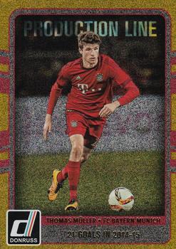 2016-17 Donruss - Production Line Gold #4 Thomas Muller Front
