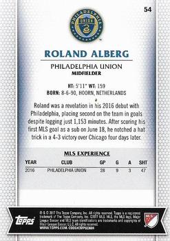 2017 Topps MLS #54 Roland Alberg Back
