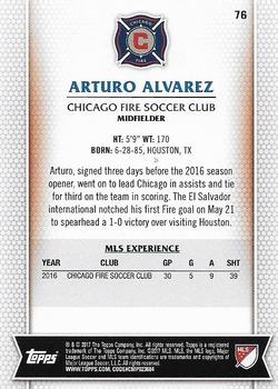 2017 Topps MLS #76 Arturo Alvarez Back