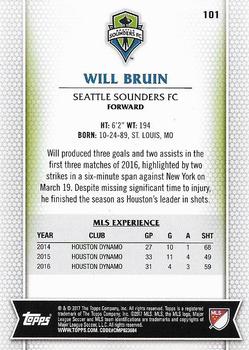 2017 Topps MLS #101 Will Bruin Back