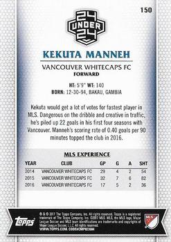 2017 Topps MLS #150 Kekuta Manneh Back