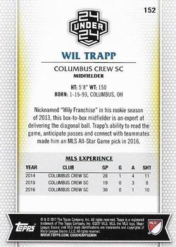 2017 Topps MLS #152 Wil Trapp Back