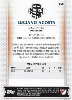 2017 Topps MLS #158 Luciano Acosta Back