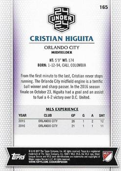 2017 Topps MLS #165 Cristian Higuita Back