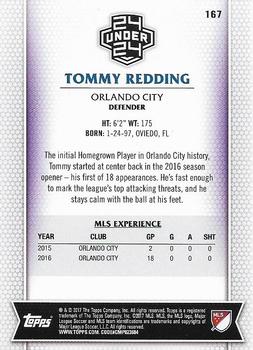 2017 Topps MLS #167 Tommy Redding Back