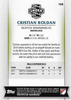 2017 Topps MLS #168 Cristian Roldan Back