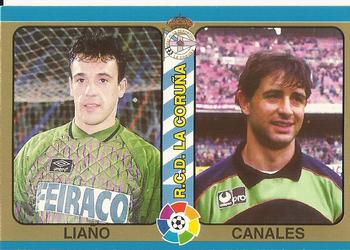 1995 Mundicromo Sport Futbol Total #10 Francisco Liaño / Juan Canales Front