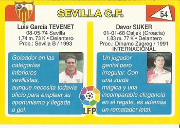 1995 Mundicromo Sport Futbol Total #54 Suker / Tevenet Back