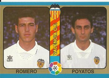 1995 Mundicromo Sport Futbol Total #58 Romero / Poyatos Front