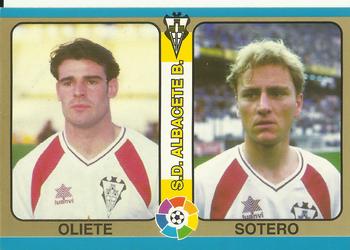 1995 Mundicromo Sport Futbol Total #112 Oliete / Sotero Front