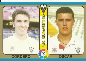 1995 Mundicromo Sport Futbol Total #114 Cordero / Oscar Front