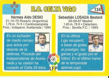 1995 Mundicromo Sport Futbol Total #134 Losada / Desio Back