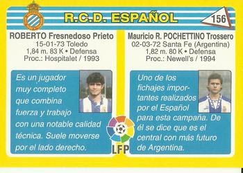 1995 Mundicromo Sport Futbol Total #156 Pochettino / Roberto Back