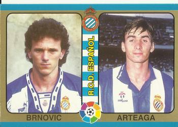 1995 Mundicromo Sport Futbol Total #157 Brnovic / Arteaga Front