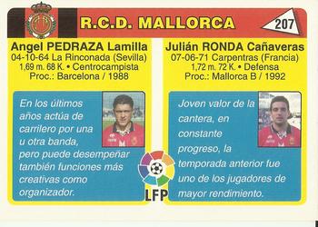 1995 Mundicromo Sport Futbol Total #207 Ronda / Pedraza Back