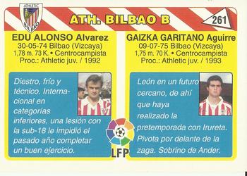 1995 Mundicromo Sport Futbol Total #261 Gaizka Garitano / Edu Alonso Back