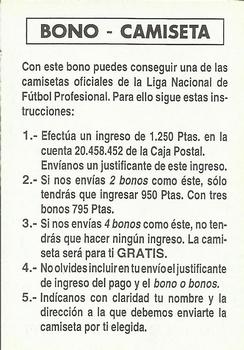 1995 Mundicromo Sport Futbol Total #NNO Bono - Camiseta Front