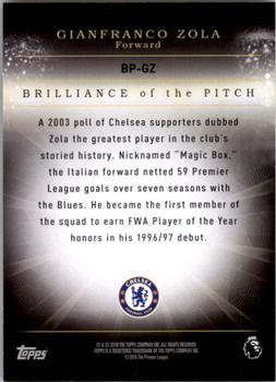 2016 Topps Premier Gold - Brilliance of the Pitch Silver #BP-GZ Gianfranco Zola Back