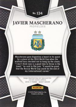 2016-17 Panini Select - Multi-Color #134 Javier Mascherano Back