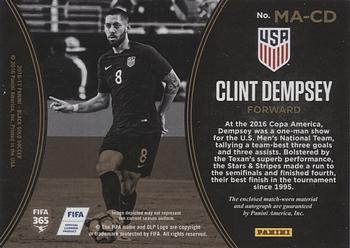 2016-17 Panini Black Gold - Memorabilia Autographs #MA-CD Clint Dempsey Back