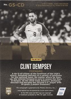 2016-17 Panini Black Gold - Gilded Signatures Holo Gold #GS-CD Clint Dempsey Back