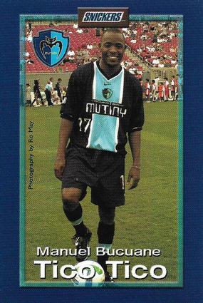 2000 Snickers Tampa Bay Mutiny #NNO Manuel Bucuane 