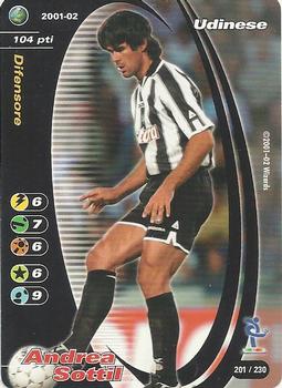 2001-02 Wizards of the Coast Football Champions (Italy) #201 Andrea Sottil Front
