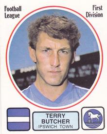 1981-82 Panini Football 82 (UK) #99 Terry Butcher Front