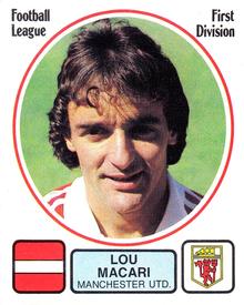 1981-82 Panini Football 82 (UK) #163 Lou Macari Front