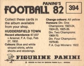 1981-82 Panini Football 82 (UK) #394 Team Group Back