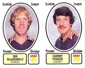 1981-82 Panini Football 82 (UK) #445 Ian MacDonald / Cammy Fraser Front