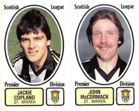 1981-82 Panini Football 82 (UK) #498 Jackie Copland / John McCormack Front