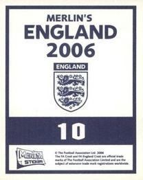 2006 Merlin England #10 Paul Robinson Back