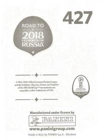 2017 Panini Road To 2018 FIFA World Cup Stickers #427 Jesus Corona Back