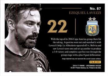 2017 Panini Aficionado #87 Ezequiel Lavezzi Back
