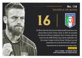 2017 Panini Aficionado #118 Daniele De Rossi Back