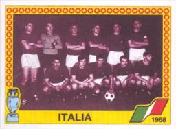 1988 Panini UEFA Euro 88 #8 Team Italy 1968 Front